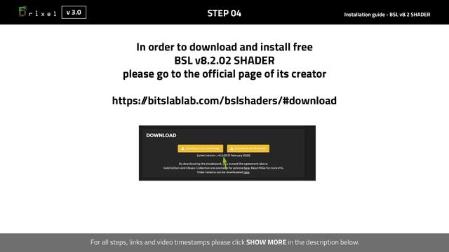 Brixel V3.0 BSL   Installation Tutorial For Minecraft V1.19.4 Java Edition On PC Wtih BSL Shader