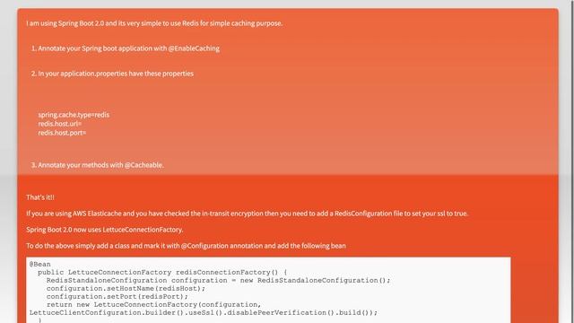Enabling Redis cache in spring boot смотреть онлайн