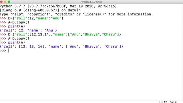 Functions in Dictionary, Python_Part-III (Class XI, CBSE) смотреть онлайн