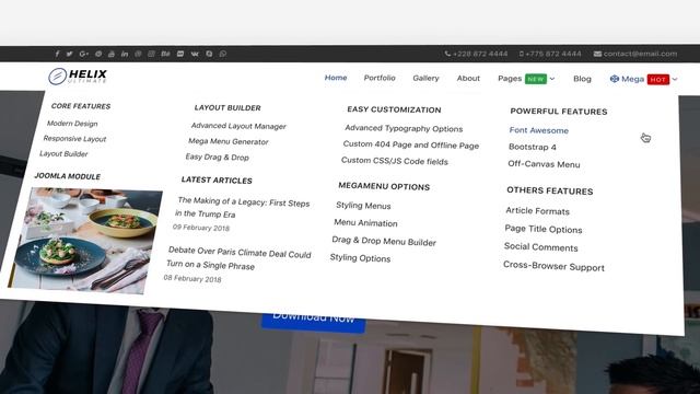 Helix Ultimate: Free Joomla Template Framework For Any Website смотреть онлайн