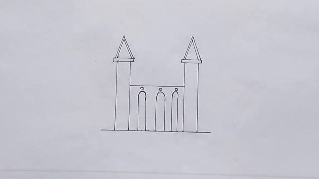 How To Draw Mosque - Mosque Drawing Easy - মসজিদ আকাঁ শিখুন খুব সহজেই | Eagle смотреть онлайн