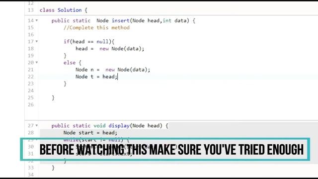 Day 15: Linked List | 30 Days of Coding | HackerRank | Java Language смотреть онлайн