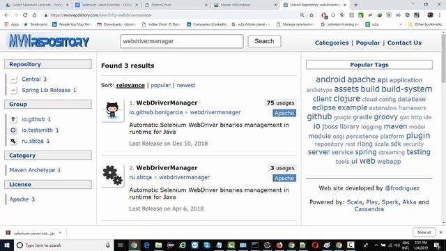 Selenium Tutorial - Lecture 10 - Automating browser executables through WebDriverManager class смотреть онлайн