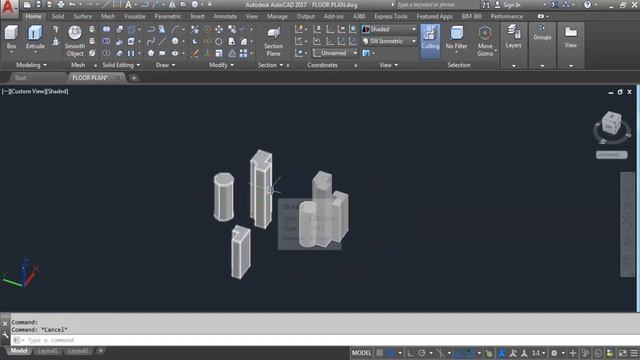 AutoCAD #40 - How To Use UNION & SEPARATE Command In AutoCAD 3D | AutoCAD 2017 | AutoCAD Basics