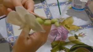 Орхидея из холодного фарфора, лепка бутонов, листьев, корней, сборка ветки, и закрепление в горшке