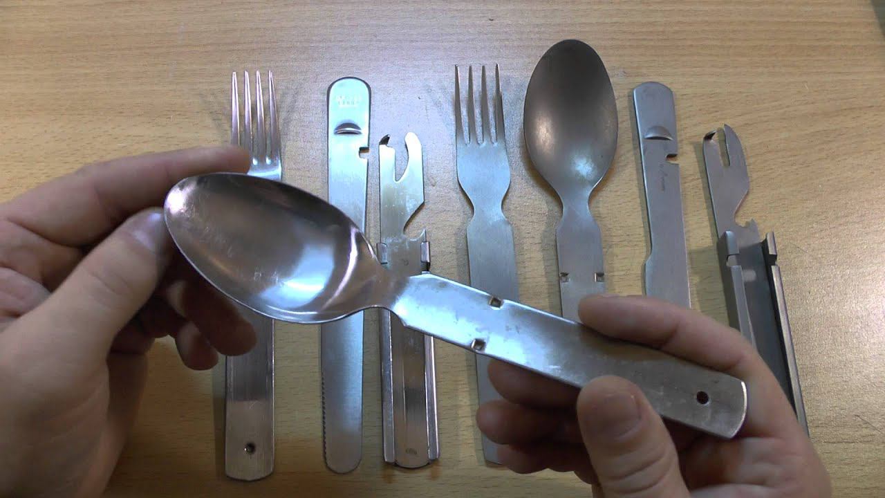 Титановый набор туриста - аналог столового набора Бундесвера смотреть онлайн