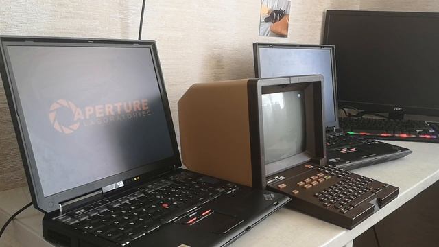 Portal - Still Alive (played on two IBM PCs and a Minitel) смотреть онлайн