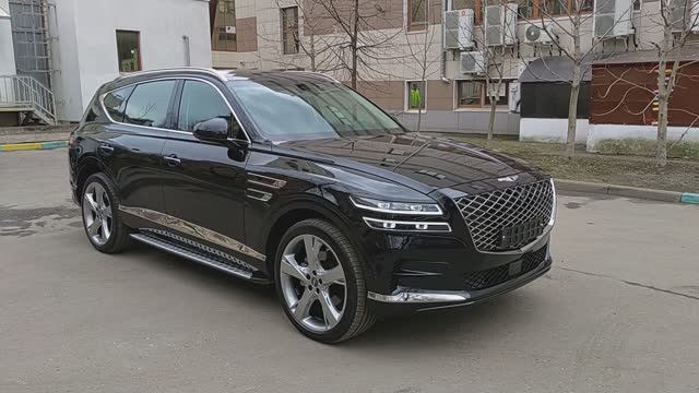 GENESIS GV-80 - 7 мест, 2020г., чёрный перламутр, 3.0 турбодизель, 249л.с. в наличии на Алексеевской смотреть онлайн