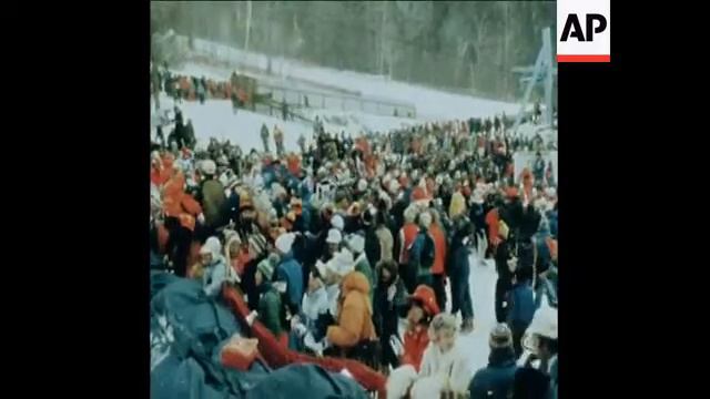 SYND 26/02/80 LAKE PLACID WINTER OLYMPICS MEN'S SLALOM AND FIGURE SKATING смотреть онлайн