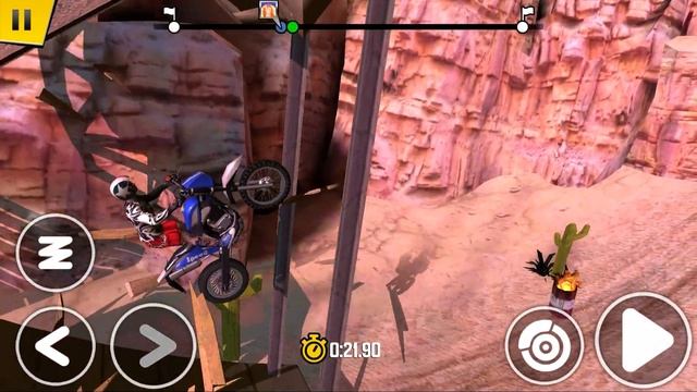 Mobile Motocross Trial Xtreme 4 Bike Racing - CANYON 11-15 Levels смотреть онлайн