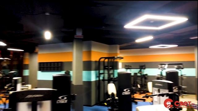 Светодизайн фитнес центра "Санта Моника" в Курске от СВЕТ.РУ смотреть онлайн