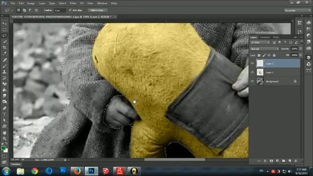 Colorization old photo with adobe photoshop CC 2015 смотреть онлайн