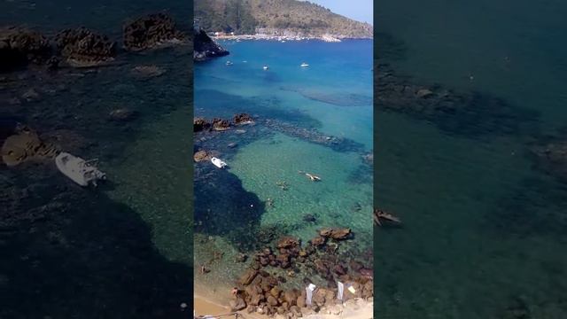 Красивый вид моря Италии. смотреть онлайн