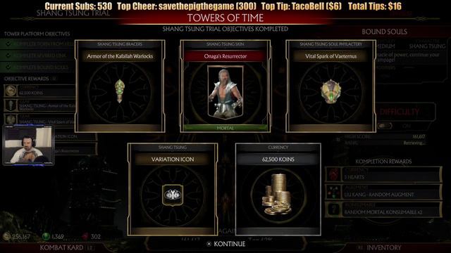 Mortal Kombat 11 Shang Tsung Special Time Towers Trial Run смотреть онлайн