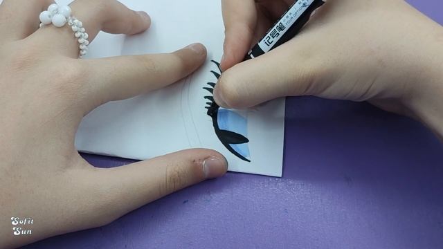 Дракон Снежная Королева из бумаги на руку. DIY Sofit Sun смотреть онлайн