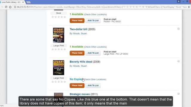 Place an Item on Hold смотреть онлайн