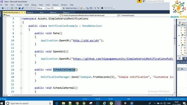 Notification in Unity for Android / iOS [In Hindi] смотреть онлайн