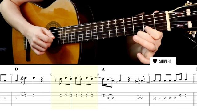 SHIVERS (Ed Sheeran) Guitar Tabs Tutorial смотреть онлайн