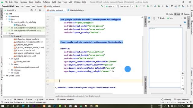 How to Add Floating Action Button to a Bottom Navigation, Android Studio Bangla Tutorial. смотреть онлайн