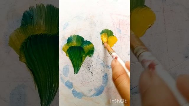 One stroke painting/ One stroke flowers painting easy step by step #shorts #onestrokedrawing смотреть онлайн