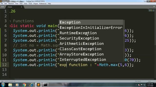 java mathematical functions | Lesson - 26 | JAVA in Hindi смотреть онлайн