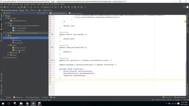Custom ListView with Radio buttons in Android Studio Tutorial смотреть онлайн