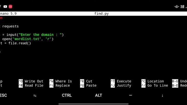 Make your own Subdomain Enumeration tool in python with Word list | Termux | Android смотреть онлайн