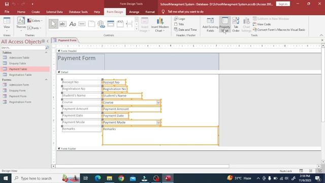 Microsoft Access Full Tutorial || School Management System || The Programming Hub