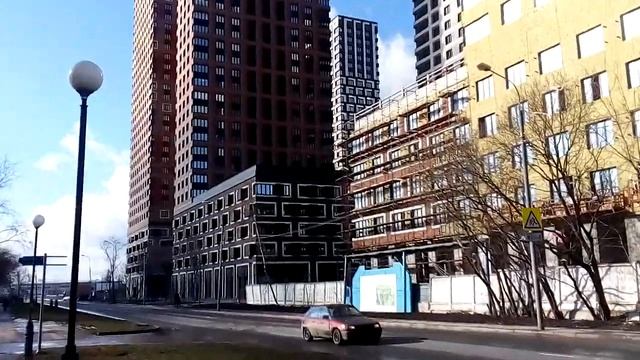 Москва 2114 Амурская улица, ЖК Level (Левел) Амурская зима день смотреть онлайн