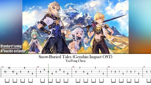How to Play: Snow-Buried Tales | Genshin Impact [Easy Guitar Tab] 原神 смотреть онлайн