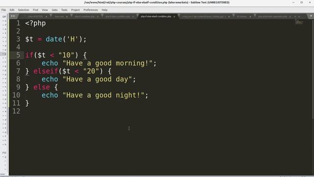 Learn about PHP Conditional Statements смотреть онлайн