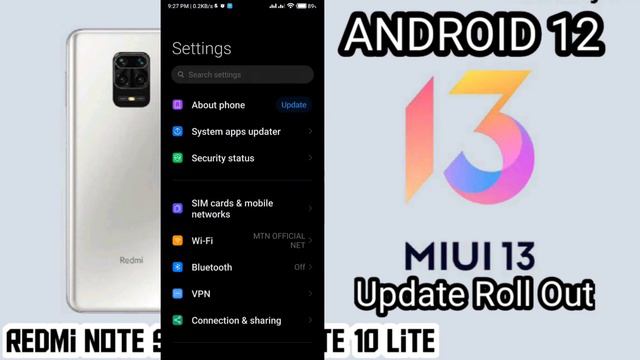 Finally Miui 13 Update Released For Redmi Note 10 Lite And Redmi Note 9S | Android 12 Based Update смотреть онлайн