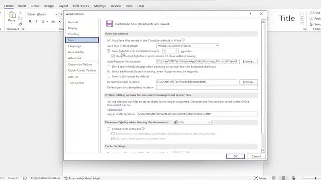 How to Enable AutoSave Option in Microsoft Word [Tutorial] смотреть онлайн