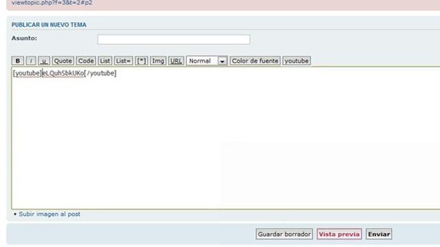 How to insert a youtube video in a message from a phpbb forum смотреть онлайн
