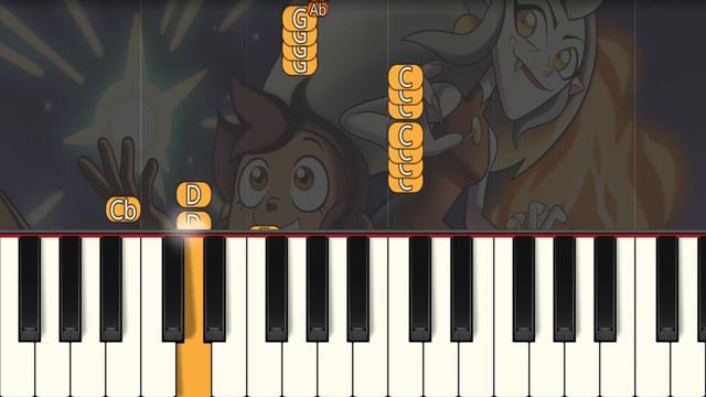 The Owl House (SLOW) Right Hand Easy Piano Tutorial Theme Song смотреть онлайн