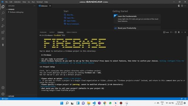 Firebase initialization with command line смотреть онлайн