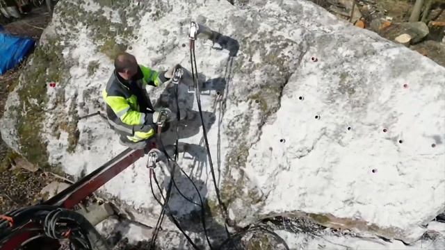 Разрушение валунов технология Darda