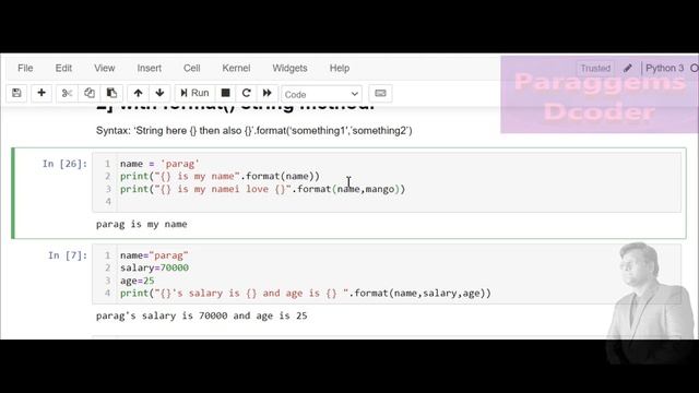 Format string method | Python Tutorial | String Formatting | % Percent Operator| Python Tutorial 7 смотреть онлайн
