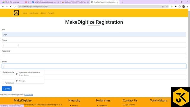 10: PHP MySQL - Bootstrap navigation bar - Footer - Basic Validations - Reg смотреть онлайн