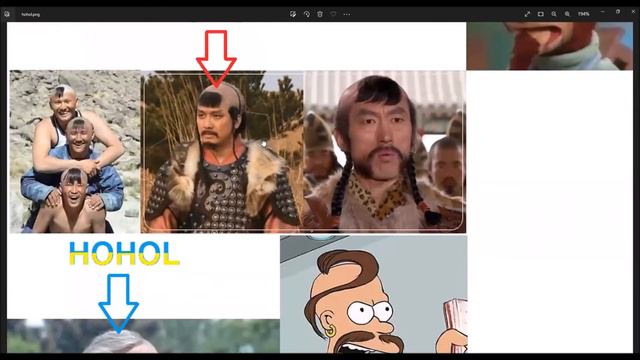 Что монгольский язык делаеть ? Орда -часть 4 Хохол = Хөхөл, Хохолы