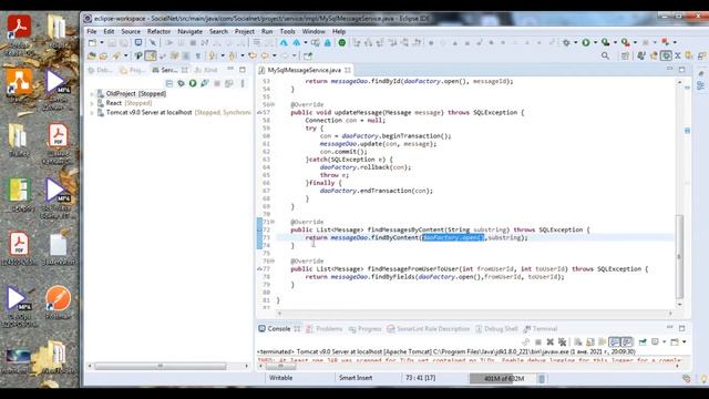 Социальная сеть в Java #9.2. Транзакции. Часть 2/2 смотреть онлайн