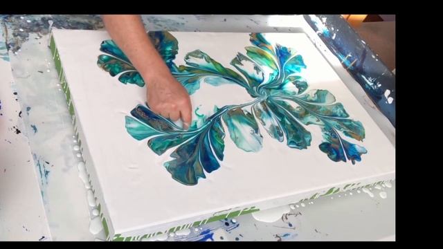 "Botanica Oceanica", botanical acrylic Dutch pour смотреть онлайн