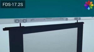 Раздвижная система синхронизированная для двух дверей цвет черный FDS-17.2S