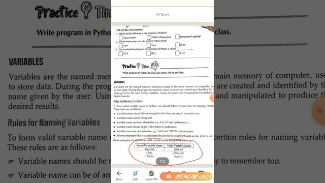 Class 8 Python part 3 variable data type смотреть онлайн