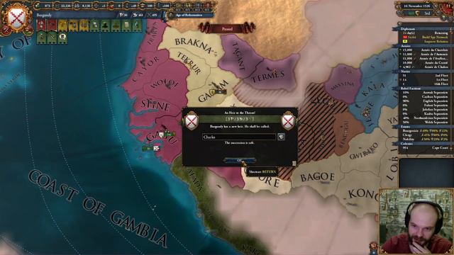 EU4 - Бургундия - 52 - Very Hard - (The Burgundian Conquest, 1.29.6, Burgundy, Europa Universalis 4 смотреть онлайн