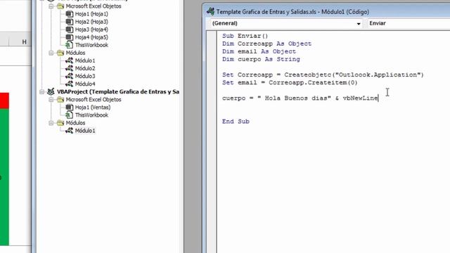 Como enviar archivo de excel por correo electronico con Microsoft Outlook con un botón смотреть онлайн
