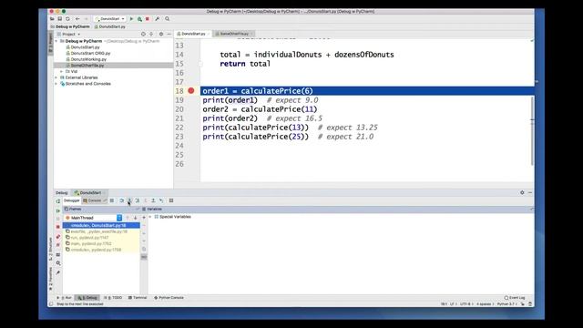 Debugging Python 3 with PyCharm смотреть онлайн