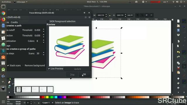 How To Convert PNG/JPG Image To SVG Vector Shape - Inkscape смотреть онлайн