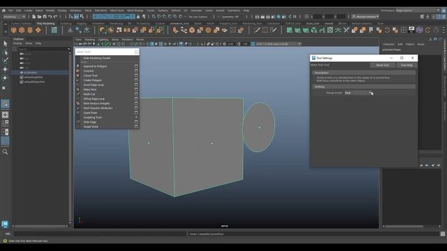 The Maya Toolbelt - Make Hole Tool (Maya 2023) смотреть онлайн