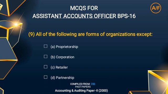 SPSC Jobs Preparation MCQs For Assistant Accounts Officer BPS-16 |CSS Paper-I 2001|Past Papers смотреть онлайн